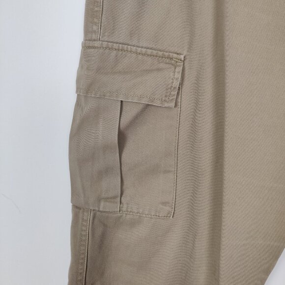 Jacob Annexe Women's Cargo Pants Size 9 / 10 Beige Cotton Casual Outerwear Daily - Picture 4 of 12